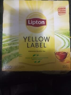 CAJA TE LIPTON YELLOW LABEL 100 UND/200G