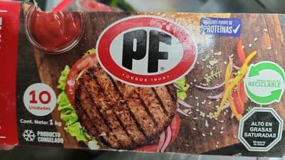 HAMBURGUESA TRADICIONAL PF 10 UN 1 KG