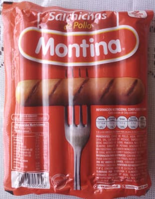 SALCHICHA DE POLLO MONTINA 5 UNIDADES