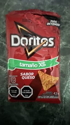 DORITOS SABOR QUESO TAMAÑO XS 43 GRAMOS
