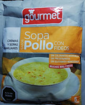 GOURMET SOPA DE POLLO CON FIDEOS 70G
