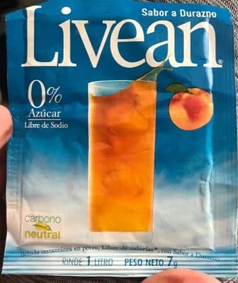 LIVEAN SABOR A DURAZNO 7 GR