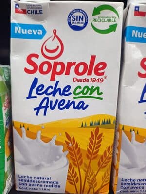 LECHE SEMIDESCRE.CON AVENA 1 LITRO