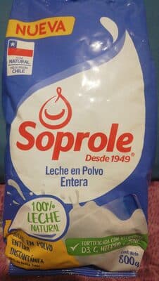 LECHE EN POLVO ENTERA 800 G SOPROLE